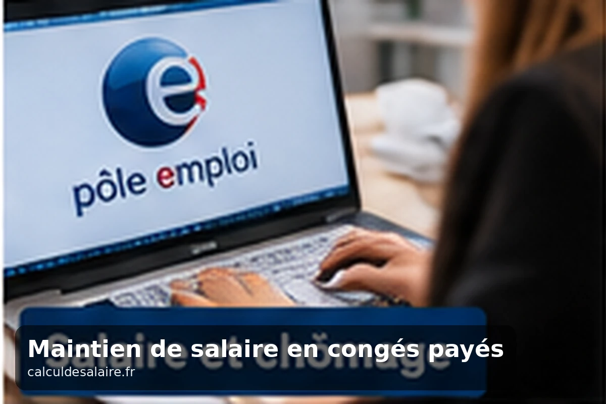 Deux colonnes de calcul comparées, dixième de la rémunération annuelle et maintien du salaire, avec le montant retenu surligné