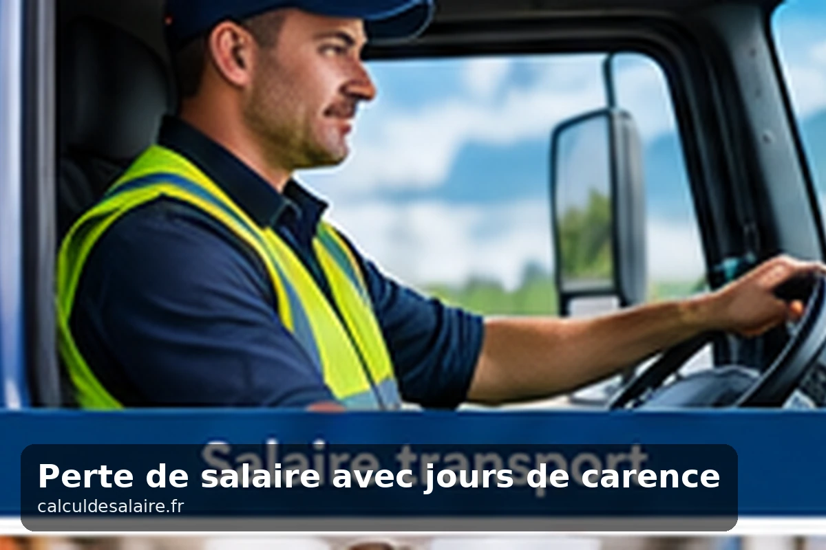 Calendrier d'arrêt maladie avec trois premiers jours barrés et les jours indemnisés en couleur
