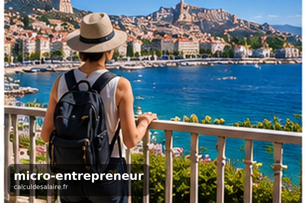 Ordinateur portable et tableau de factures d'un micro-entrepreneur travaillant depuis son domicile