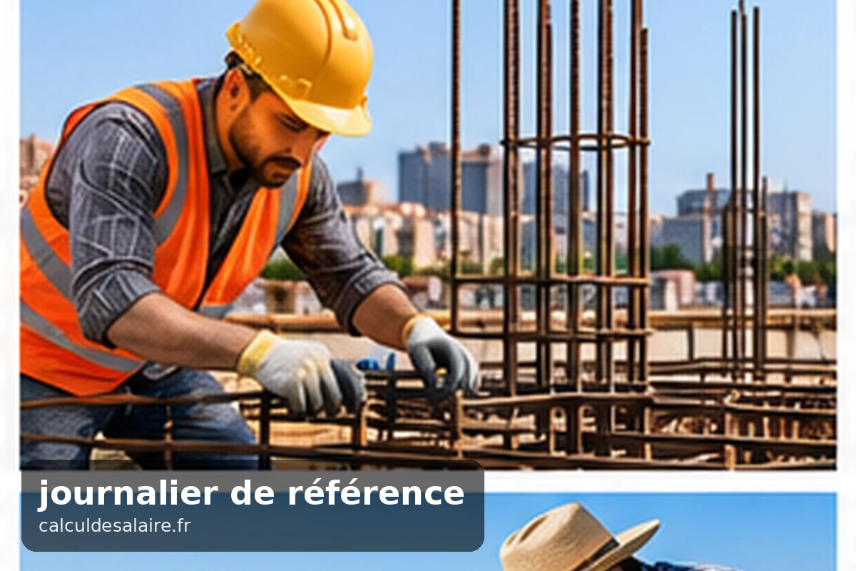 Courbe comparant les deux formules de l'allocation chômage selon le salaire journalier de référence, avec leur point de croisement