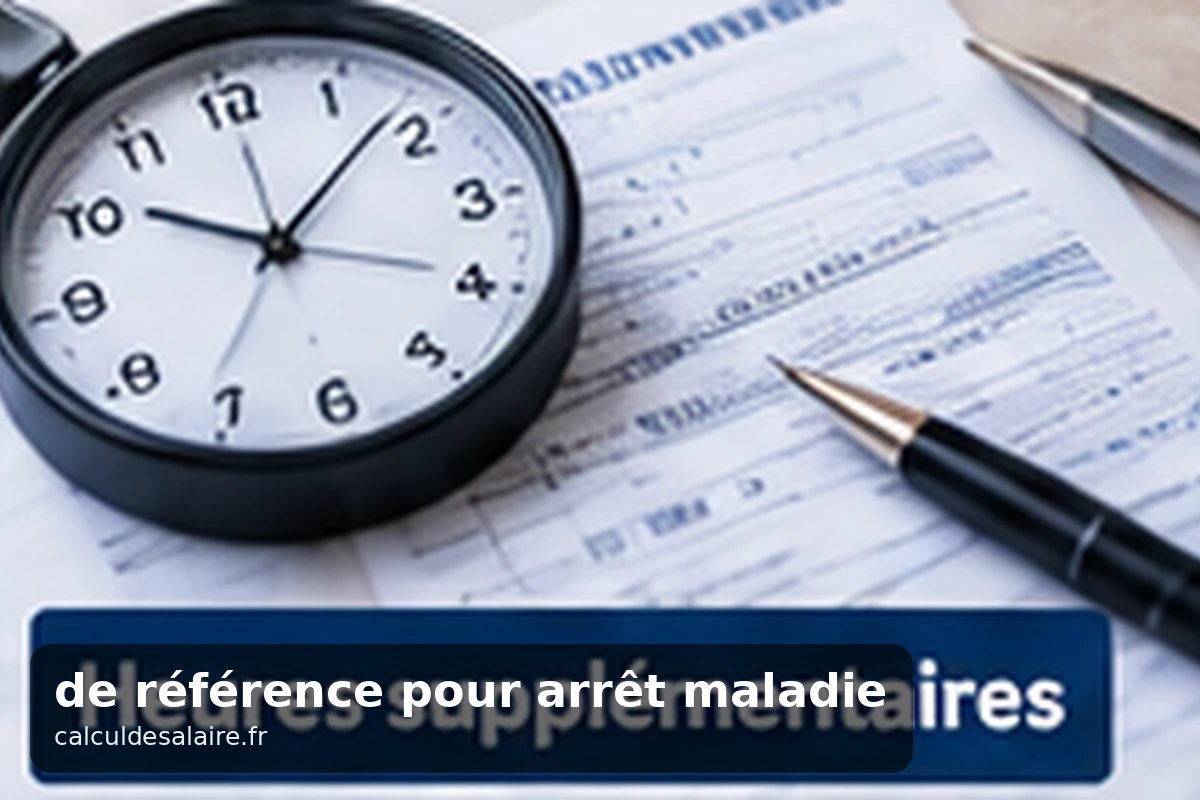 Arrêt de travail et carte Vitale posés sur un bureau avec un relevé d'indemnités journalières