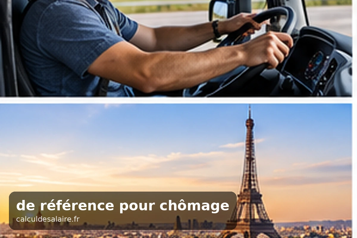 Notification d'allocation chômage posée à côté d'une calculatrice et de bulletins de paie