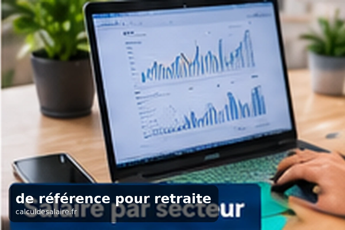 Relevé de carrière retraite et calculatrice sur une table, avec un calendrier de départ entouré
