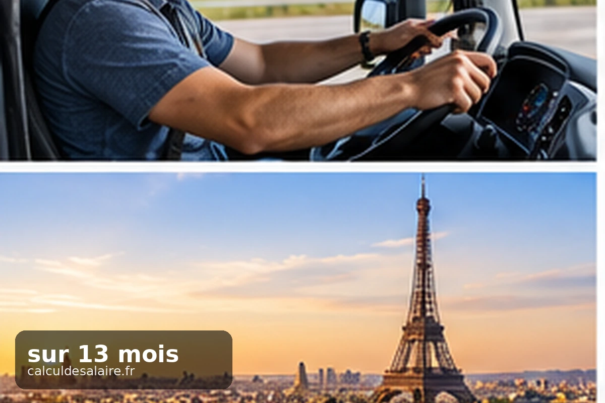 Calendrier de l’année avec treize bulletins de paie dont celui de fin d’année plus épais