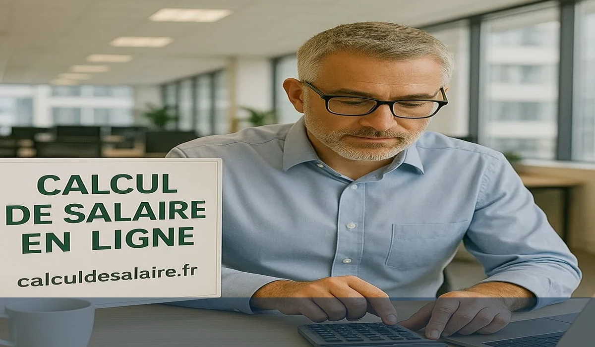 Enveloppe ouverte à côté d’une feuille de calcul de salaire annotée