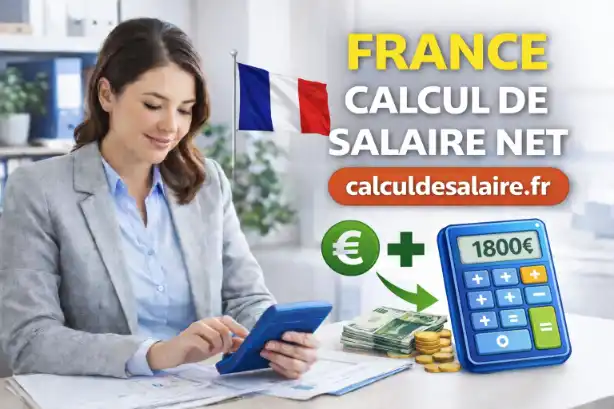 Bulletin de paie français annoté avec les lignes de cotisations, de CSG et de prélèvement à la source